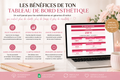 Tableau de Bord Rentabilité | Esthéticienne & Institut Beauté